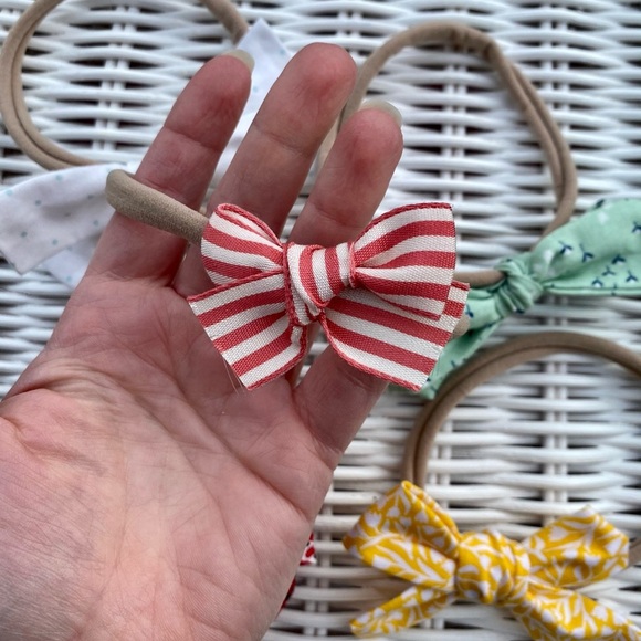Handmade nylon headband bows bundle - Picture 2 of 3